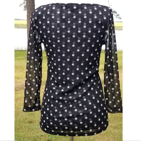 INC polka dot blouse - Picture 5 of 6